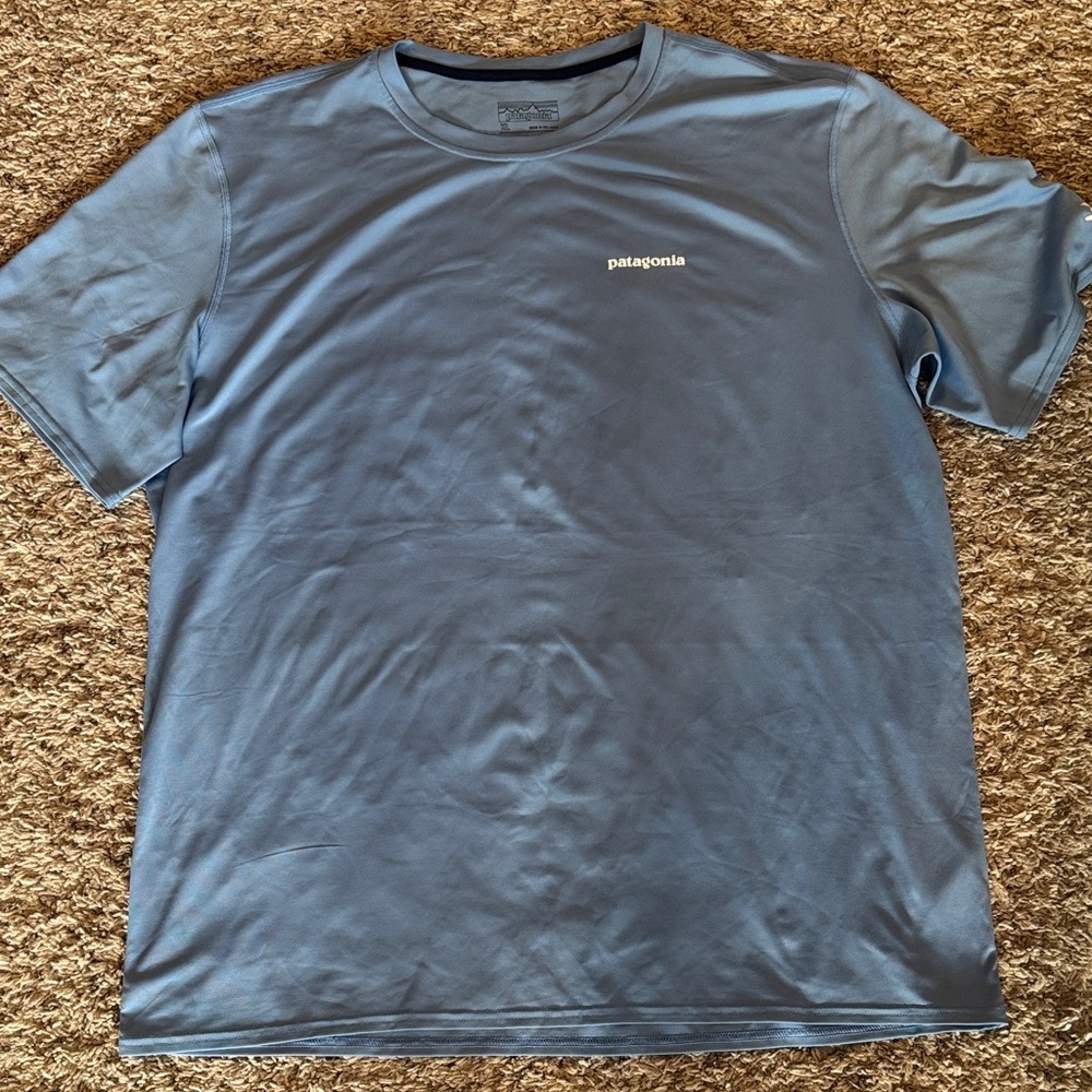 Patagonia Men’s Short-Sleeve Crew Swim Tee — Slate Blue